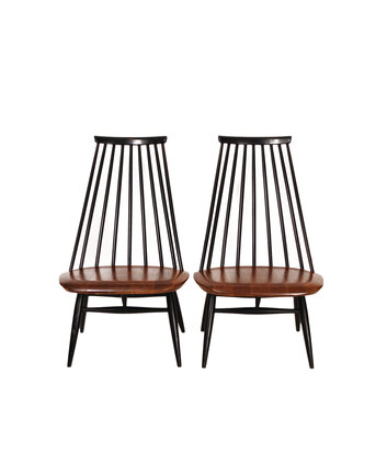 VERKOCHT Set vintage Tapiovaara  Mademoiselle lounge chairs