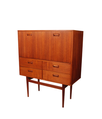 NIEUW Vintage mid century secretaire