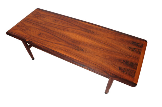 VERKOCHT Vintage palissander salontafel van Topform