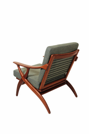 GERESERVEERD Vintage mid century De Ster Gelderland fauteuil