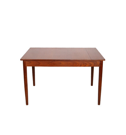 Vintage uitschuifbare teakhouten tafel